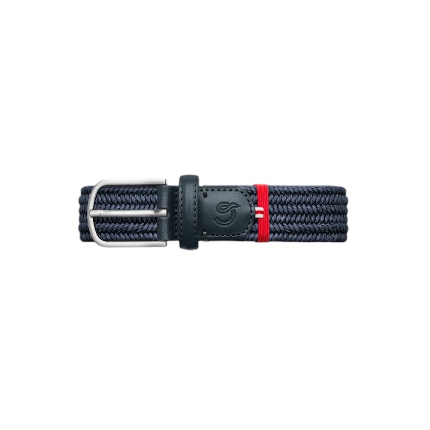 La Boucle riem heren donker blauw PUGLIA WAXED COTTON
