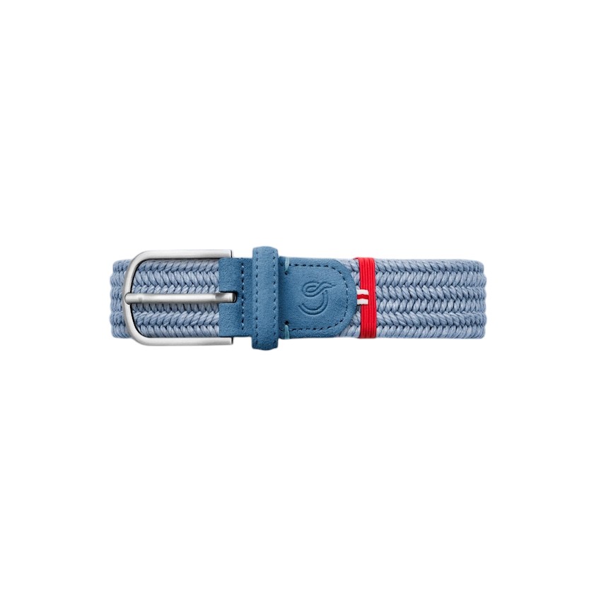 La Boucle riem heren ciel SICILIA SUEDE WAXED COTTON