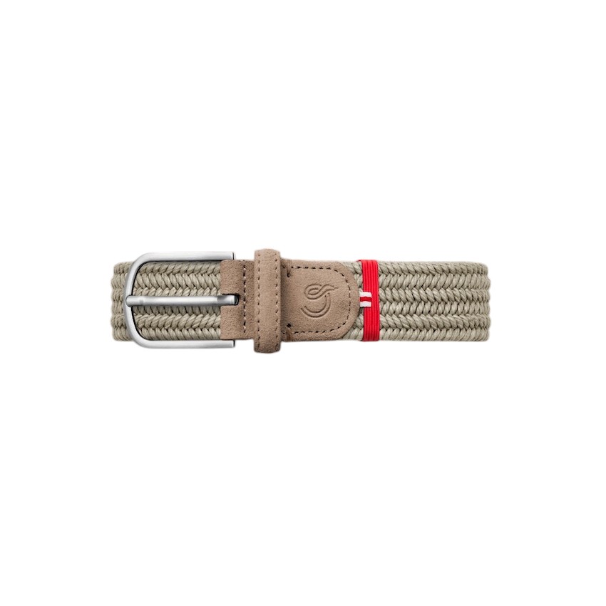 La Boucle riem heren taupe LAZIO SUEDE WAXED COTTON