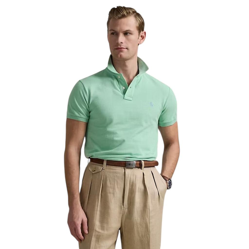Polo Ralph Lauren Men polo shirt korte mouwen heren licht groen slimfit