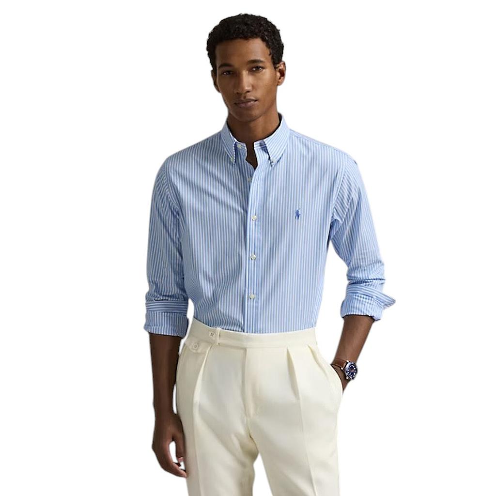 Polo Ralph Lauren Men long sleeved shirt for men blue