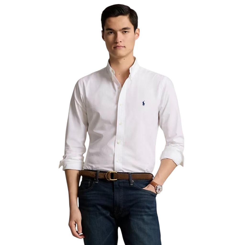 Polo Ralph Lauren Men hemd lange mouwen heren wit Custom fit