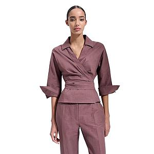 Natan Collection blouse dames bruin CORSE-N1CA02-232