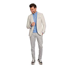 Atelier Noterman sportieve broek heren licht blauw