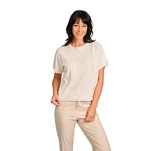 Panicale Cashmere pull trui ronde hals dames goud