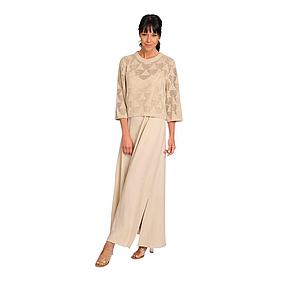 Panicale Cashmere pull trui ronde hals dames ecru