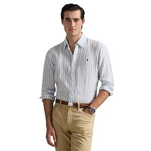 Polo Ralph Lauren Men hemd lange mouwen heren blauw Custom fit