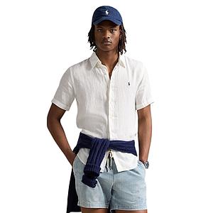 Polo Ralph Lauren Men hemd korte mouwen heren wit Custom fit