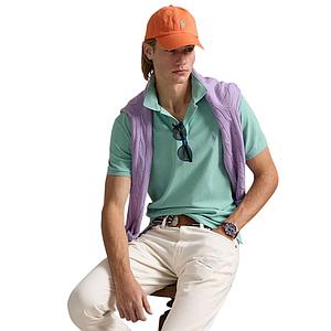 Polo Ralph Lauren Men polo shirt korte mouwen heren groen custom slim fit