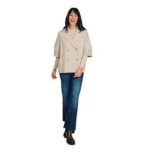 Anneclaire vest dames greige D1274 607 292.