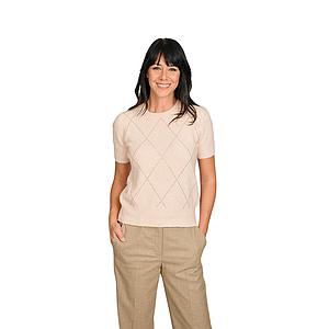 Anneclaire pull trui dames roze D1247 461 664.