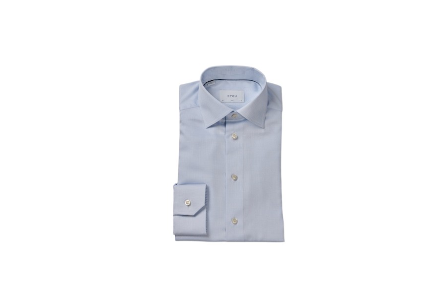 Eton hemd lange mouwen heren licht blauw contemporary