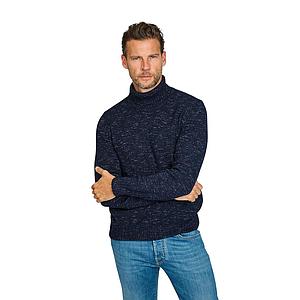 Gran Sasso Men pull trui rolkraag heren donker blauw