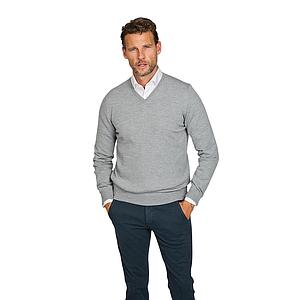 Gran Sasso Men pull trui v-hals heren grijs