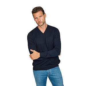 Gran Sasso Men pull trui v-hals heren donker blauw