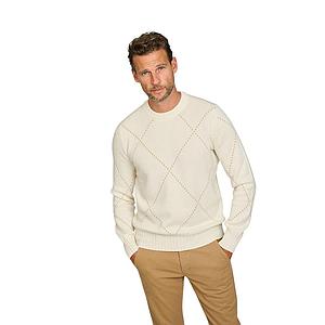 Gran Sasso Men pull trui ronde hals heren ecru