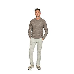 Gran Sasso Men pull trui ronde hals heren bruin
