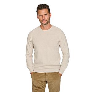 Gran Sasso Men pull trui ronde hals heren beige