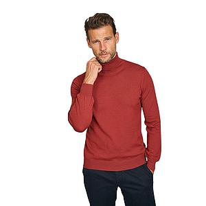Gran Sasso Men pull trui rolkraag heren donker rood