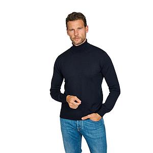 Gran Sasso Men pull trui rolkraag heren donker blauw