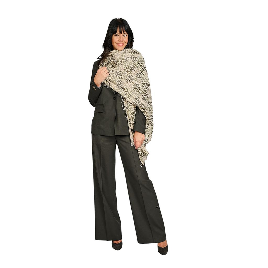 Hemisphere sjaal dames khaki