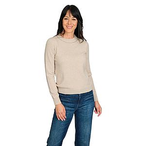 Anneclaire pull trui dames beige
