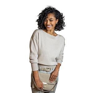 Anneclaire pull trui dames ecru