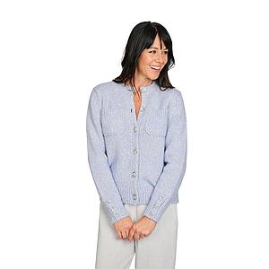 Anneclaire gilet dames paars