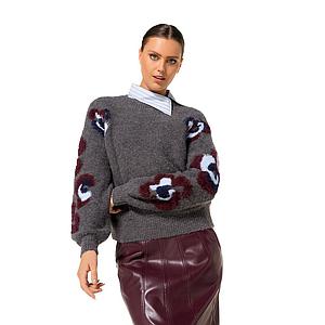 Caroline Biss pull trui dames grijs 4256/29