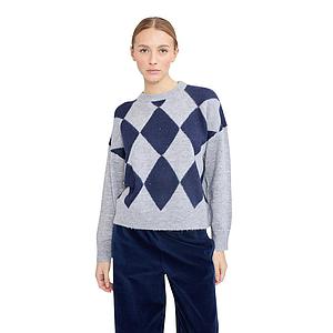 Jeff pull trui ronde hals dames marine BILLIE