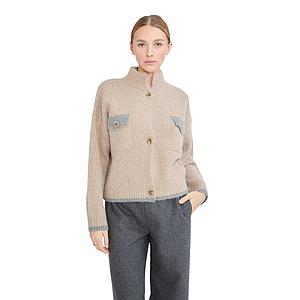 Jeff gilet dames beige LUCCA