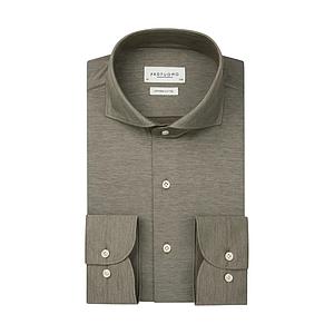 Profuomo hemd lange mouwen heren groen