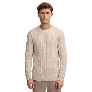Joop pull trui ronde hals heren beige LEVIOR
