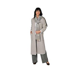 Hemisphere mantel jas dames grijs