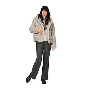Hemisphere mantel jas dames grijs