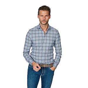 Stenstroms Men hemd lange mouwen heren blauw SLIMLINE