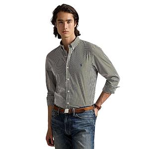 Polo Ralph Lauren Men hemd lange mouwen heren groen custom fit