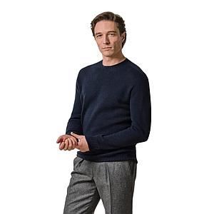 Profuomo pull trui ronde hals heren marine