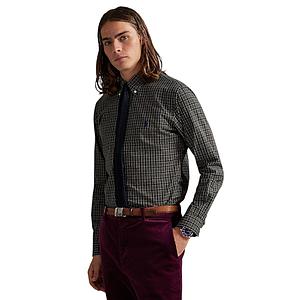 Polo Ralph Lauren Men hemd lange mouwen heren donker groen