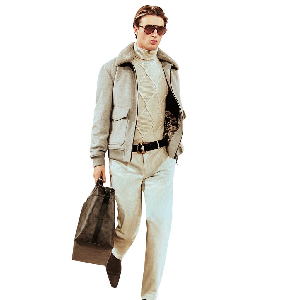 Joop sportieve mantel heren beige DEREC