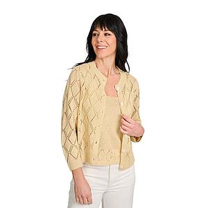 Hemisphere gilet dames geel