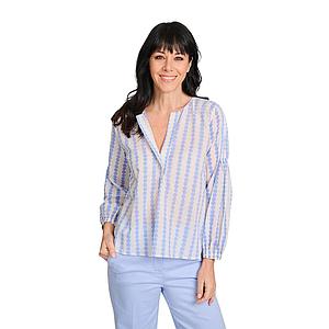 Hemisphere blouse lange mouwen dames ciel