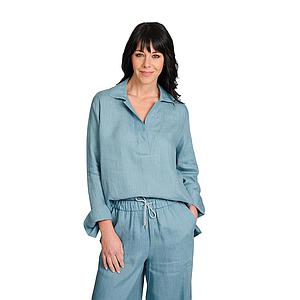 Panicale Cashmere blouse dames petrol