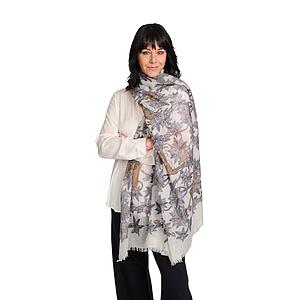 Hemisphere sjaal dames blauw