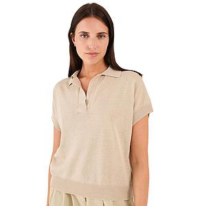 Anneclaire polo shirt dames beige