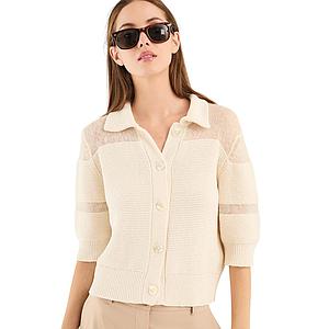 Anneclaire gilet dames ecru D1620 1760 410