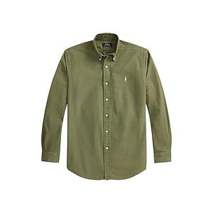 Polo Ralph Lauren Men hemd lange mouwen heren khaki Custom fit