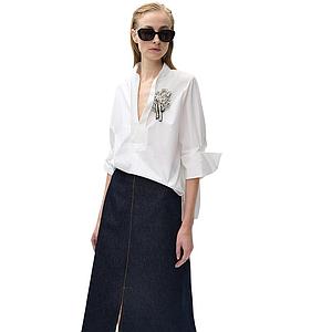 Natan Collection blouse dames wit EASY -NCCG10 101