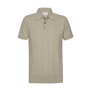 Profuomo polo shirt korte mouwen heren beige