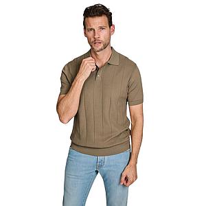 Profuomo polo shirt korte mouwen heren licht bruin